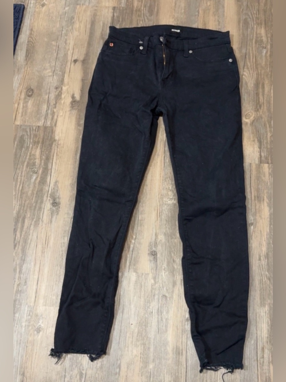 Hudson Jeans “Natalie” Mid Rise Raw Hem